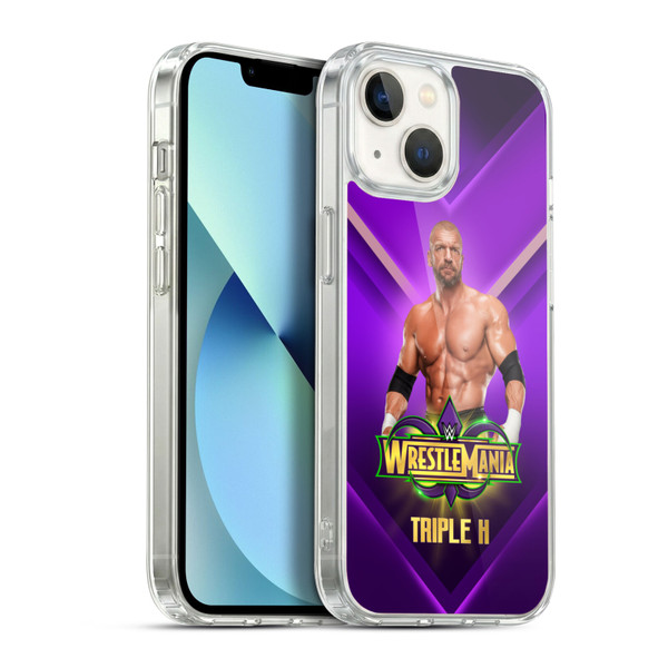 WWE Wrestlemania 34 Superstars Triple H Soft Gel Case for Apple iPhone 13