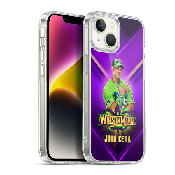 WWE Wrestlemania 34 Superstars John Cena Soft Gel Case for Apple iPhone 14