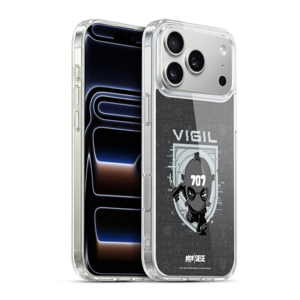 Tom Clancy's Rainbow Six Siege Chibi Operators Vigil Soft Gel Case for Apple iPhone 17 Pro Max