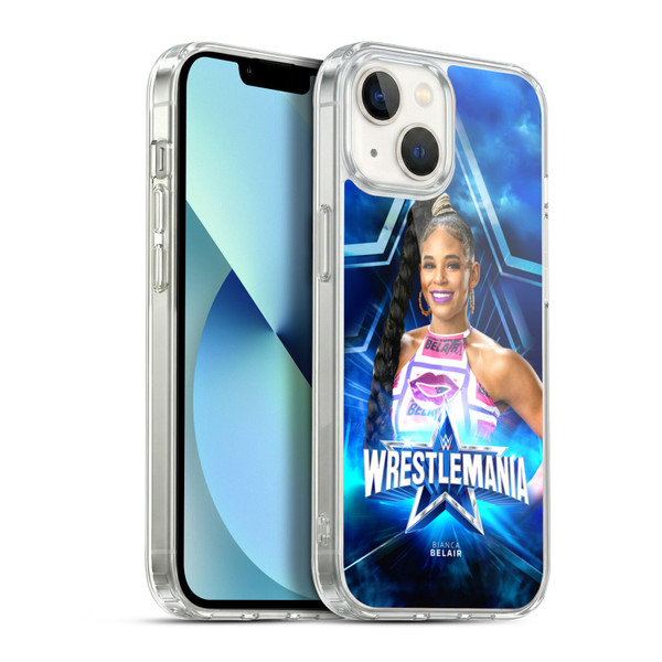 WWE Wrestlemania 38 Superstars Bianca Belair Soft Gel Case for Apple iPhone 13