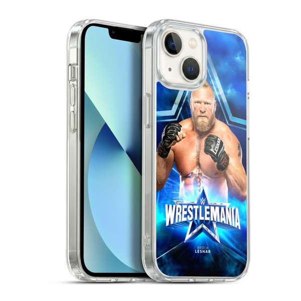WWE Wrestlemania 38 Superstars Brock Lesnar Soft Gel Case for Apple iPhone 13