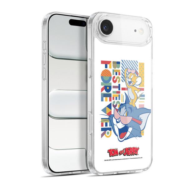 Tom and Jerry Color Blocks Besties Forever Soft Gel Case for Apple iPhone 17 Air