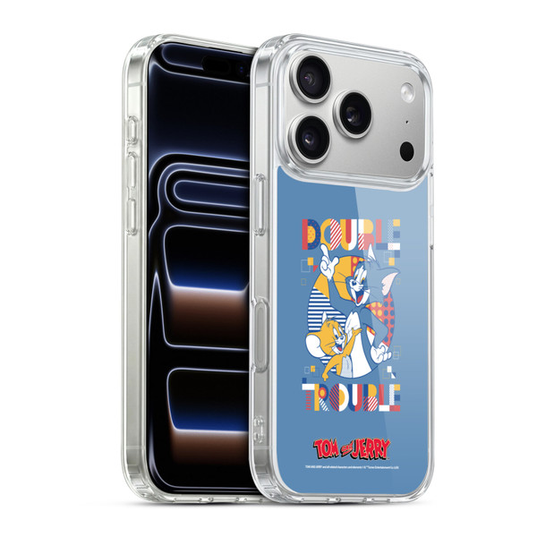 Tom and Jerry Color Blocks Double Trouble Soft Gel Case for Apple iPhone 17 Pro