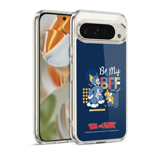 Tom and Jerry Color Blocks Be My Bff Soft Gel Case for Google Pixel 9 / Pixel 9 Pro