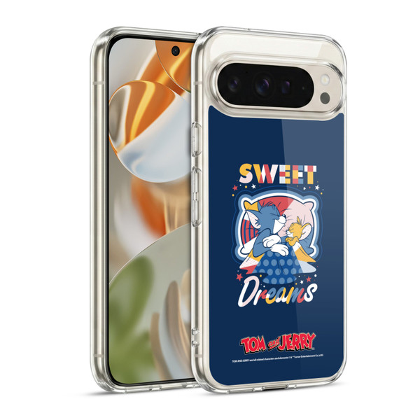 Tom and Jerry Color Blocks Sweet Dreams Soft Gel Case for Google Pixel 9 / Pixel 9 Pro