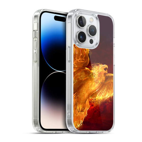 Tom Wood Fire Creatures Phoenix Soft Gel Case for Apple iPhone 13 Pro & MagSafe