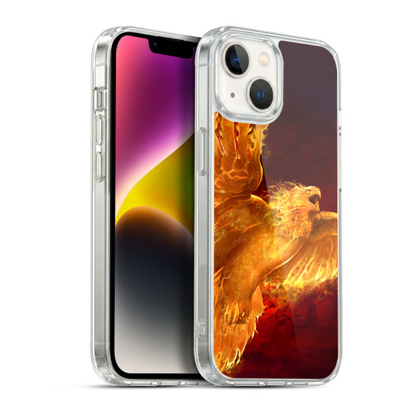Tom Wood Fire Creatures Phoenix Soft Gel Case for Apple iPhone 14