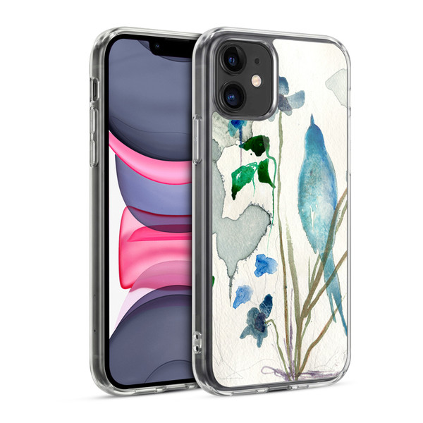 Wyanne Birds Bluebird Raindrops Soft Gel Case for Apple iPhone 11