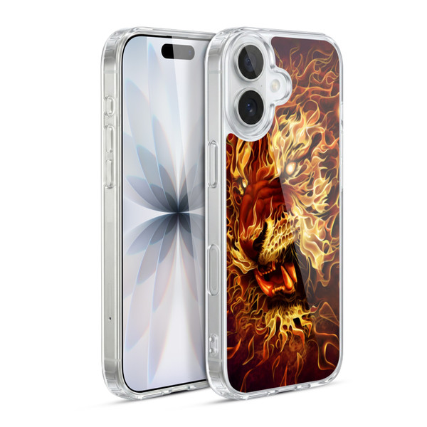 Tom Wood Fire Creatures Tiger Soft Gel Case for Apple iPhone 17