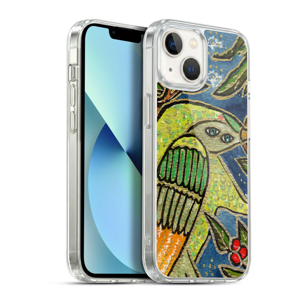 Wyanne Birds Cherry Soft Gel Case for Apple iPhone 13