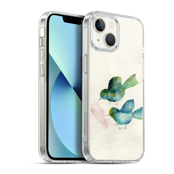 Wyanne Birds Seed Soft Gel Case for Apple iPhone 13