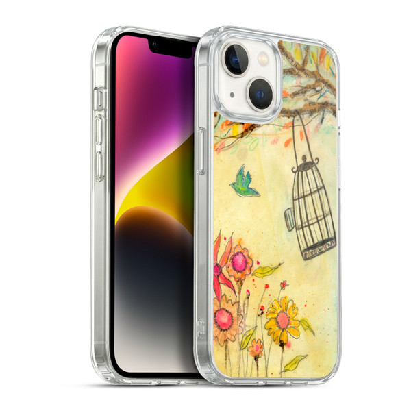 Wyanne Birds Free To Be Soft Gel Case for Apple iPhone 14