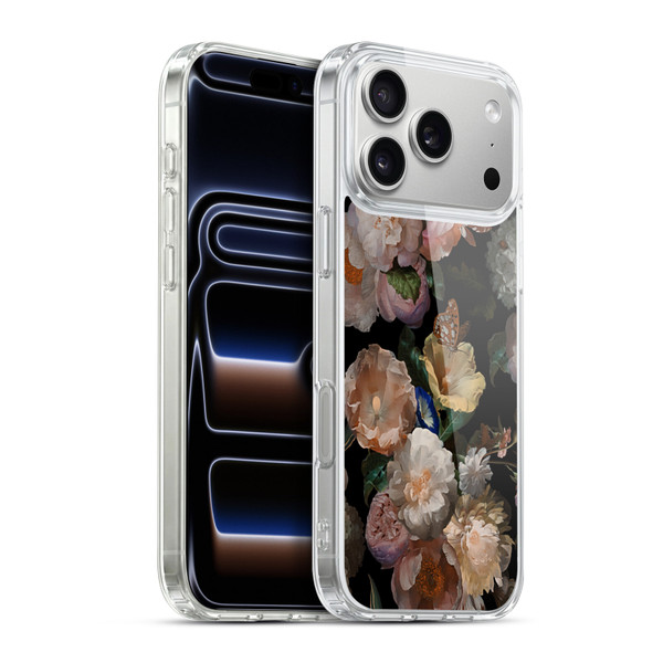 UtArt Antique Flowers Botanical Beauty Soft Gel Case for Apple iPhone 17 Pro Max