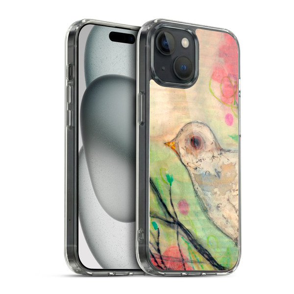 Wyanne Birds Bird on Branch Soft Gel Case for Apple iPhone 15 & MagSafe