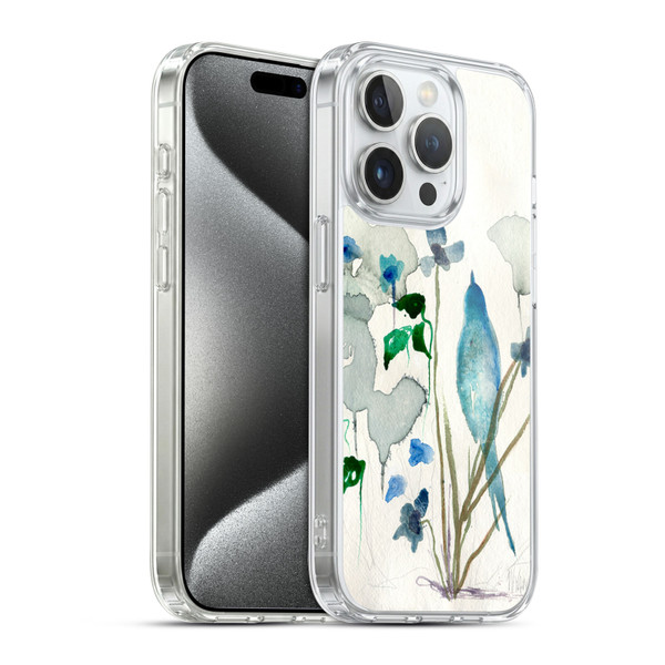 Wyanne Birds Bluebird Raindrops Soft Gel Case for Apple iPhone 15 Pro & MagSafe