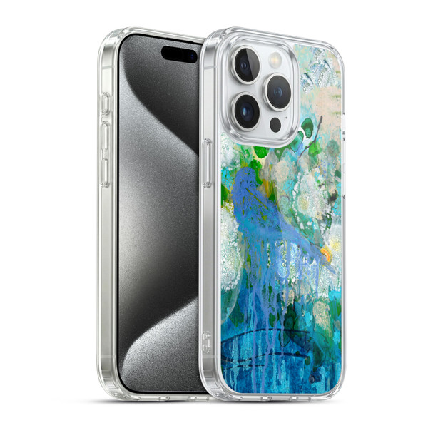Wyanne Birds Bluebird Reflections Soft Gel Case for Apple iPhone 15 Pro & MagSafe