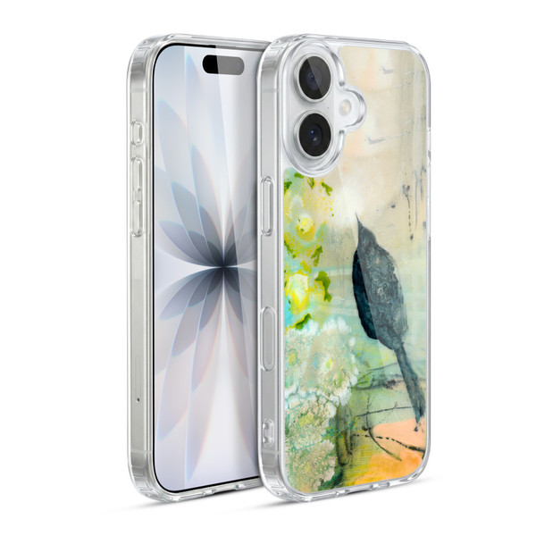 Wyanne Birds Black Feathered Bird Soft Gel Case for Apple iPhone 17