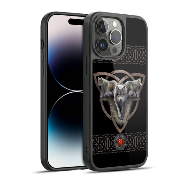 Anne Stokes Wolves 2 Trio Gel Armour Case For Apple iPhone 14 Pro Max