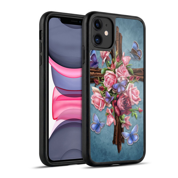 Brigid Ashwood Crosses Flower Gel Armour Case For Apple iPhone 11