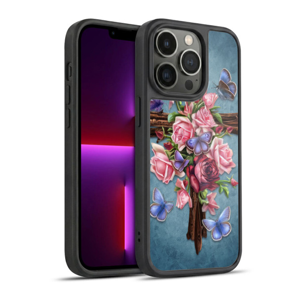 Brigid Ashwood Crosses Flower Gel Armour Case For Apple iPhone 13 Pro