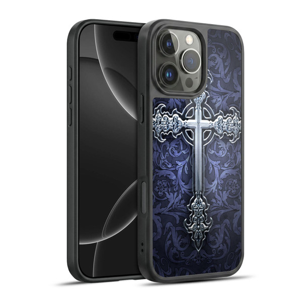 Brigid Ashwood Crosses Gothic Gel Armour Case For Apple iPhone 16 Pro Max