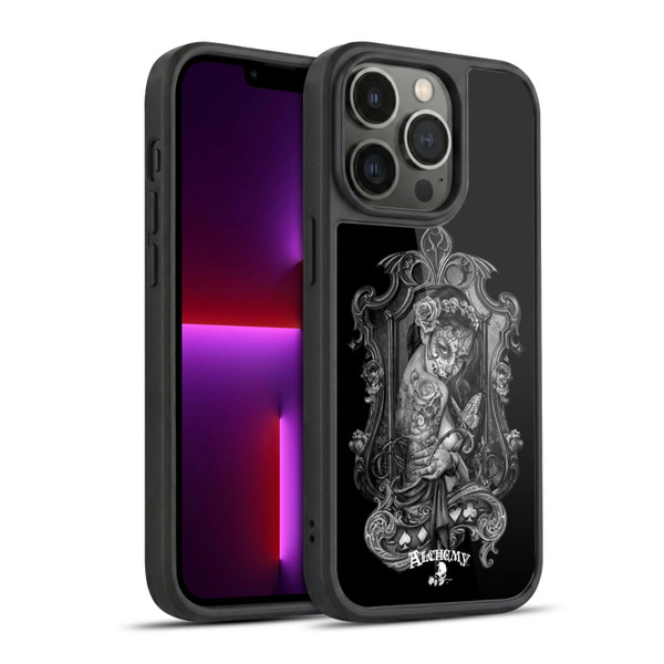 Alchemy Gothic Graphic Art Widow Gel Armour Case For Apple iPhone 13 Pro