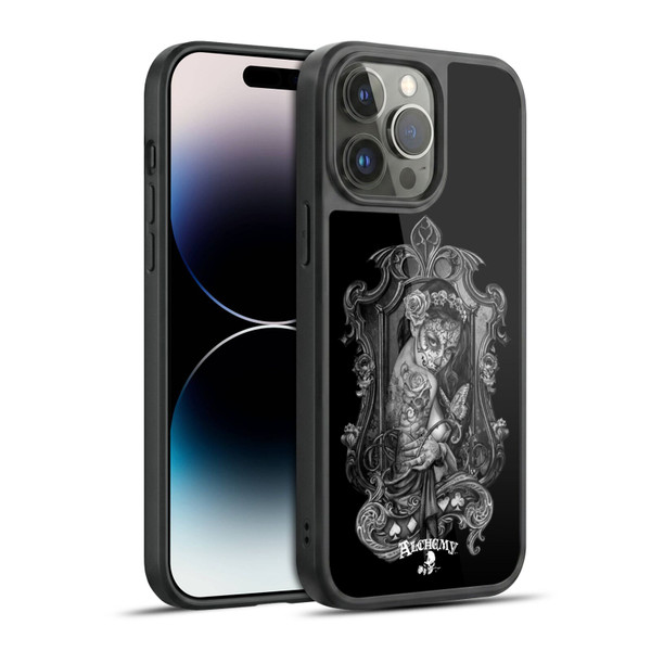 Alchemy Gothic Graphic Art Widow Gel Armour Case For Apple iPhone 14 Pro Max