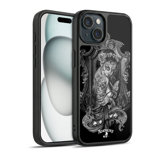 Alchemy Gothic Graphic Art Widow Gel Armour Case For Apple iPhone 15