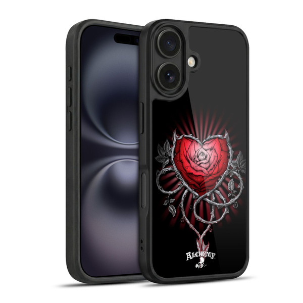 Alchemy Gothic Graphic Art Devils Rose Gel Armour Case For Apple iPhone 16