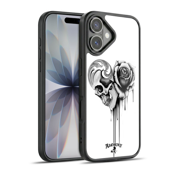 Alchemy Gothic Graphic Art Black Love Gel Armour Case For Apple iPhone 17