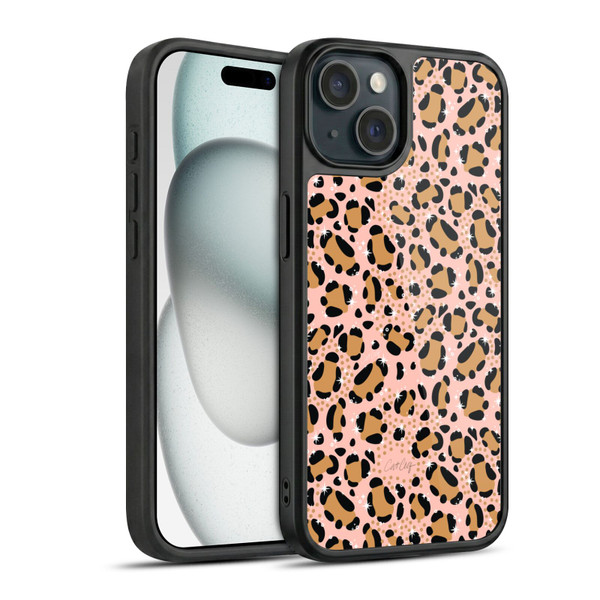 Cat Coquillette Tropical Wildlife Sparkly Leopard Print Gel Armour Case For Apple iPhone 15