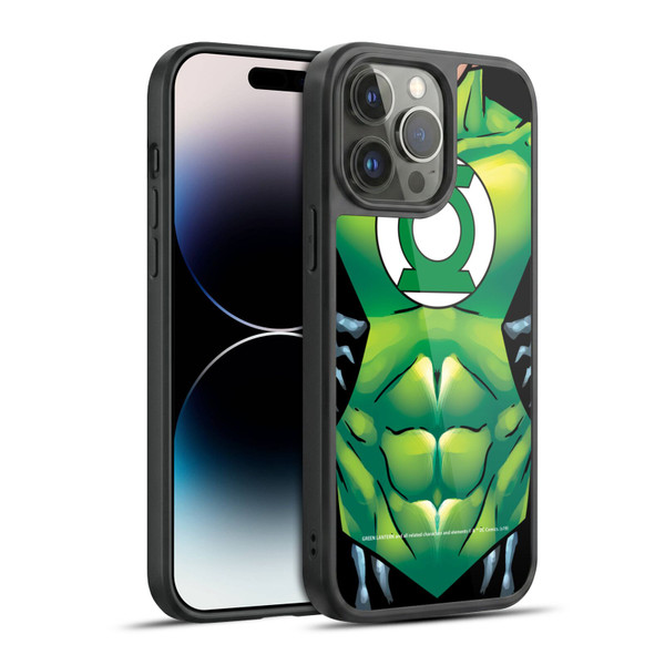Green Lantern DC Comics Logos Uniform Gel Armour Case For Apple iPhone 14 Pro Max