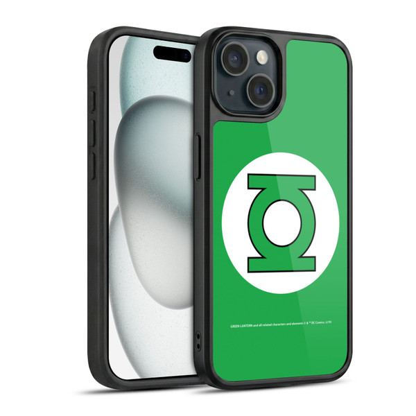 Green Lantern DC Comics Logos Classic Gel Armour Case For Apple iPhone 15