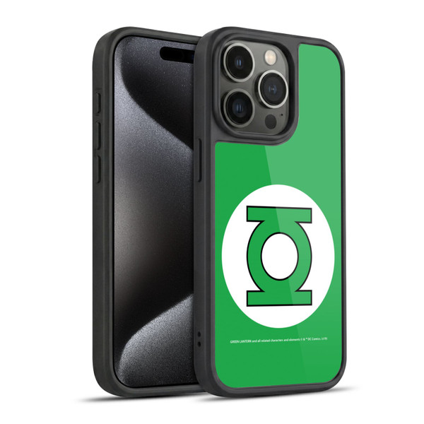 Green Lantern DC Comics Logos Classic Gel Armour Case For Apple iPhone 15 Pro