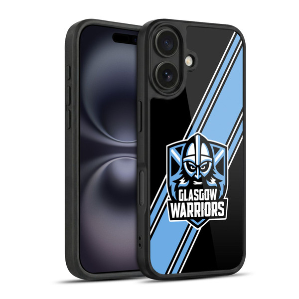 Glasgow Warriors Logo 2 Diagonal Stripes Gel Armour Case For Apple iPhone 16
