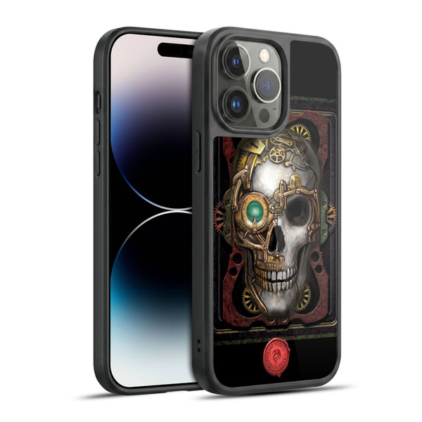 Anne Stokes Steampunk Skull Gel Armour Case For Apple iPhone 14 Pro Max