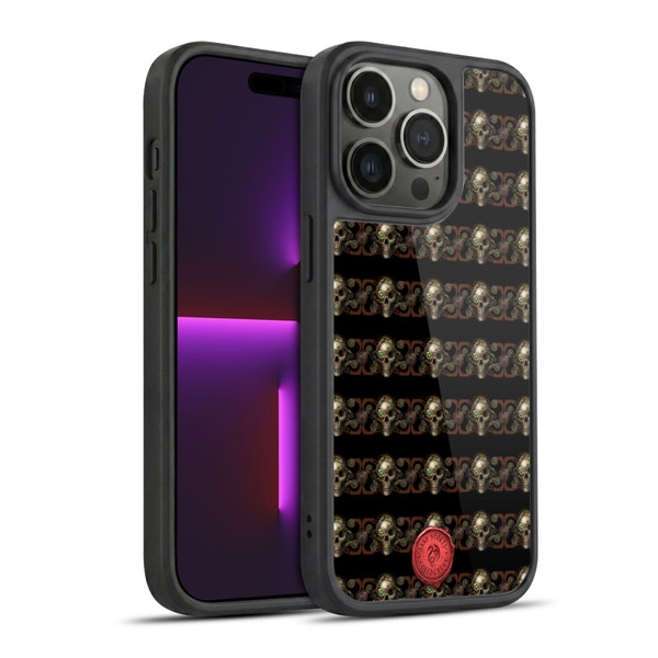 Anne Stokes Steampunk Skull Pattern Gel Armour Case For Apple iPhone 14 Pro