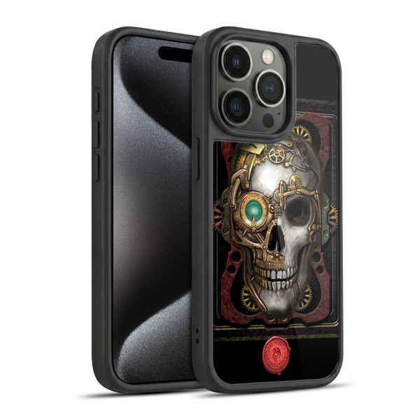 Anne Stokes Steampunk Skull Gel Armour Case For Apple iPhone 15 Pro