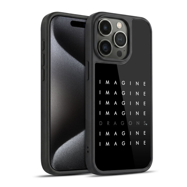 Imagine Dragons Key Art Logo Repeat Gel Armour Case For Apple iPhone 15 Pro