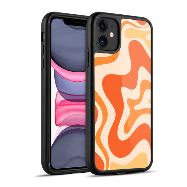 Kierkegaard Design Studio Retro Abstract Patterns Tangerine Orange Tone Gel Armour Case For Apple iPhone 11