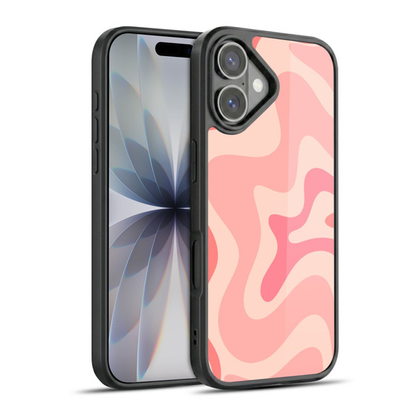 Kierkegaard Design Studio Retro Abstract Patterns Soft Pink Liquid Swirl Gel Armour Case For Apple iPhone 17