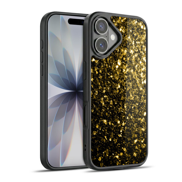 PLdesign Glitter Sparkles Yellow Gold Gel Armour Case For Apple iPhone 17