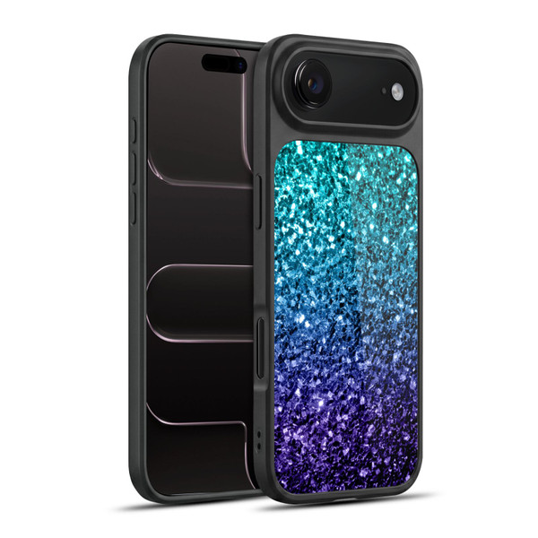 PLdesign Glitter Sparkles Aqua Blue Gel Armour Case For Apple iPhone 17 Air