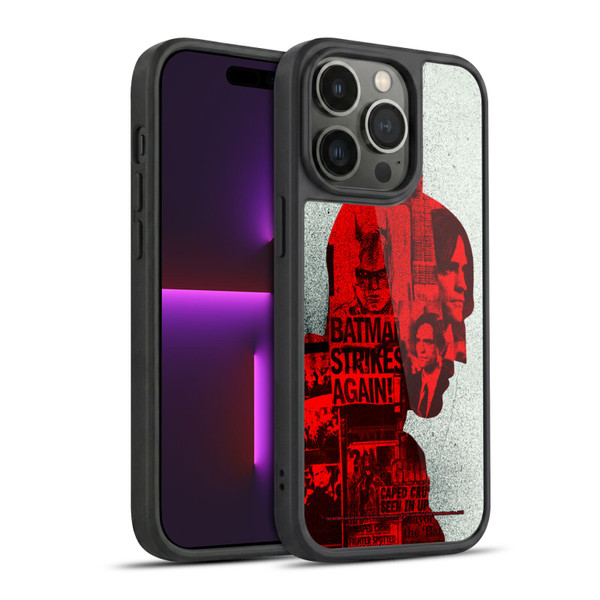 The Batman Neo-Noir Graphics Collage Gel Armour Case For Apple iPhone 14 Pro