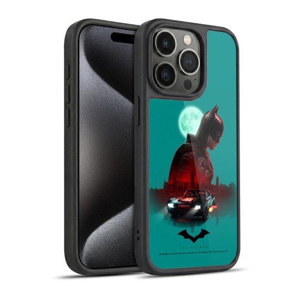 The Batman Neo-Noir Graphics Gotham Batmobile Gel Armour Case For Apple iPhone 15 Pro