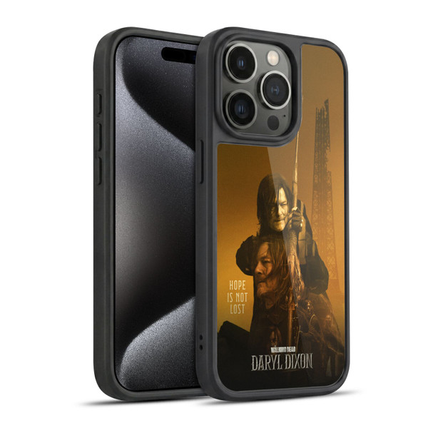 The Walking Dead: Daryl Dixon Key Art Double Exposure Gel Armour Case For Apple iPhone 15 Pro