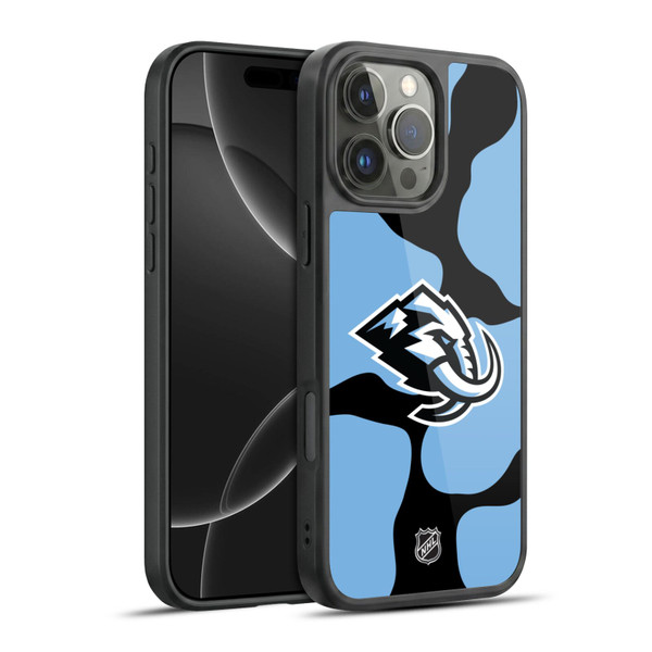 NHL Utah Mammoth Cow Pattern Gel Armour Case For Apple iPhone 16 Pro Max