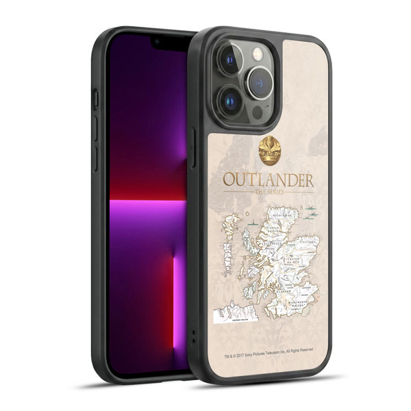 Outlander Seals And Icons Map Gel Armour Case For Apple iPhone 13 Pro Max