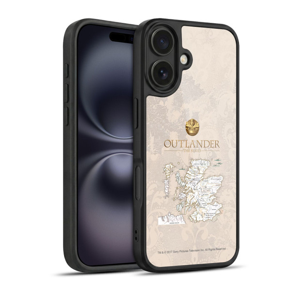 Outlander Seals And Icons Map Gel Armour Case For Apple iPhone 16