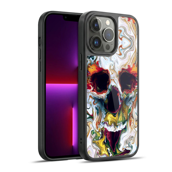 Riza Peker Skulls 9 Skull Abstract Gel Armour Case For Apple iPhone 13 Pro Max